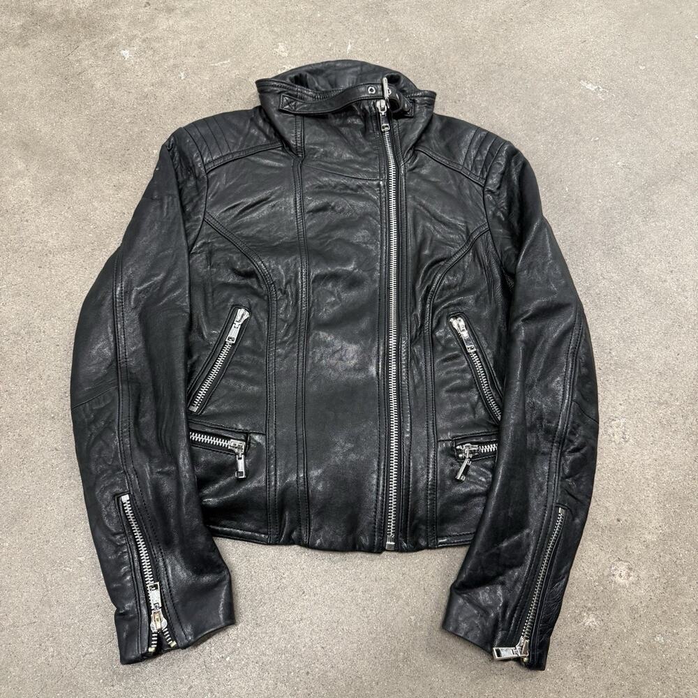 VINTAGE WILSONS LEATHER MOTORCYCLE GENUINE LEATHER JACKET WOMENS SMALL